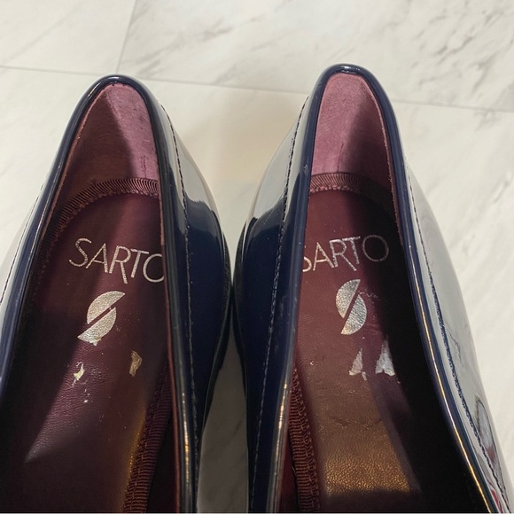Sarto Franco Sarto Balinna Blue Patent Platform Loafer 7M - Picture 13 of 15